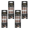 Glam by Manicare Glam Ready Pre-Glued Nails Season Edit 30 Pack x 6 Bundle of 4