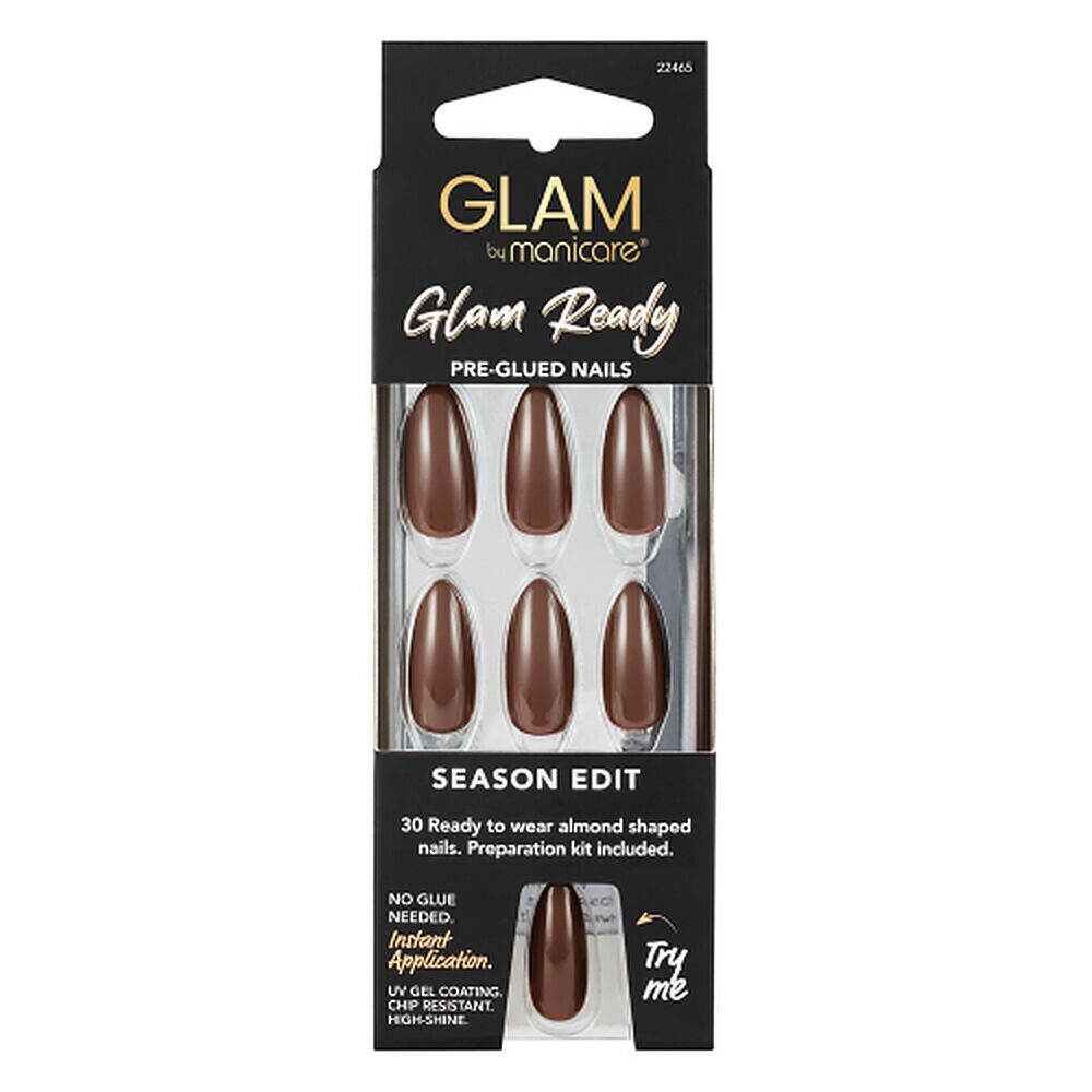 Glam by Manicare Glam Ready Pre-Glued Nails Season Edit 30 Pack