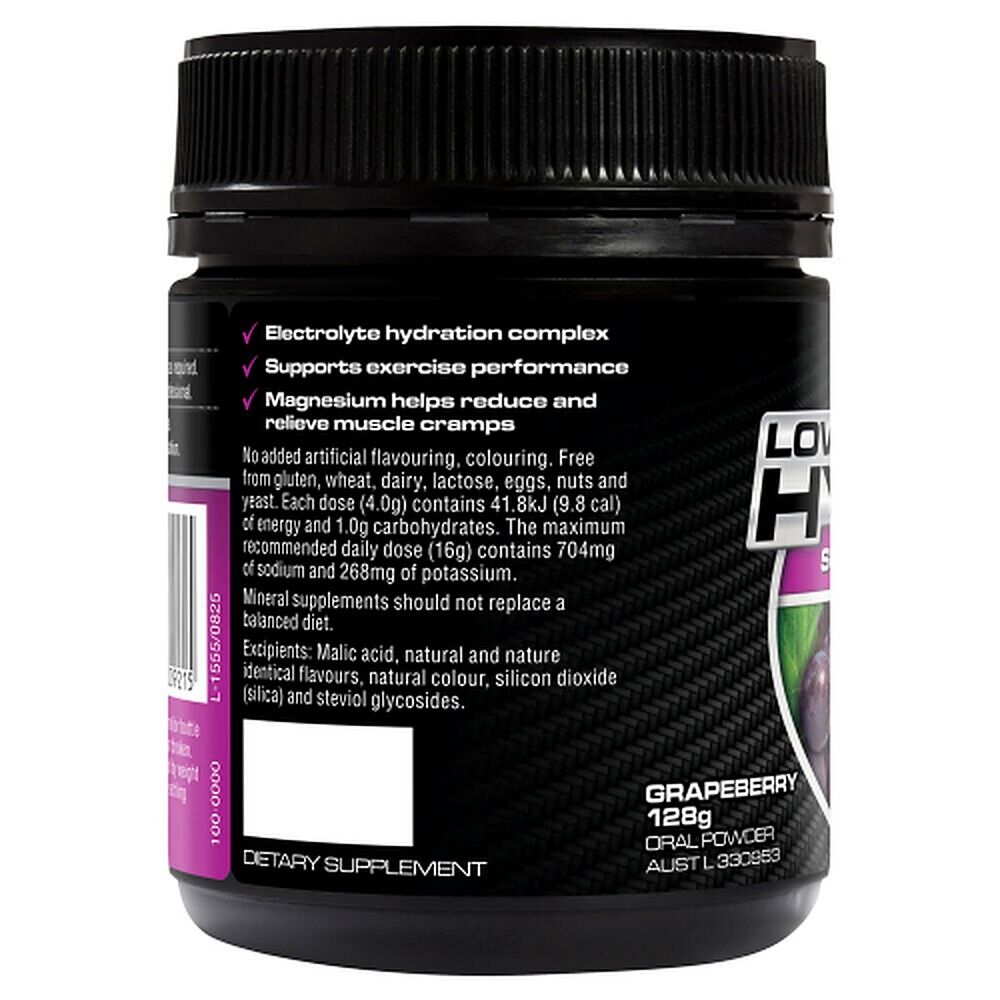 Endura Low Carb Hydration Grapeberry Powder 128g