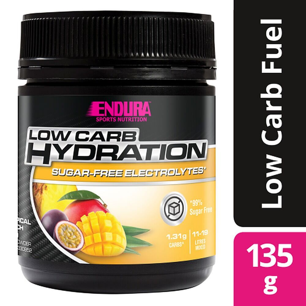 Endura Low Carb Hydration Tropical Punch Powder 135g
