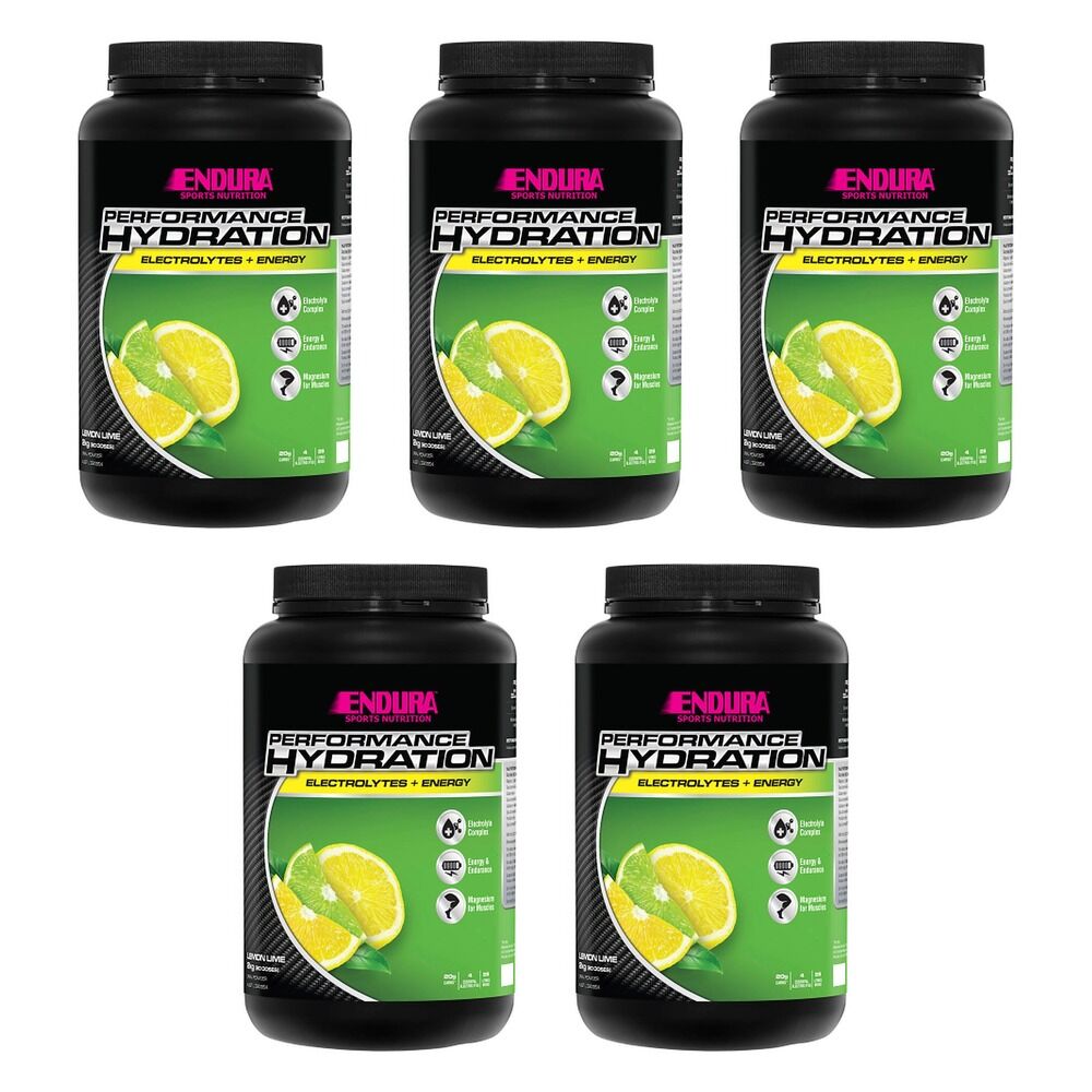 Endura Performance Hydration Lemon Lime Powder 2kg Pack of 5