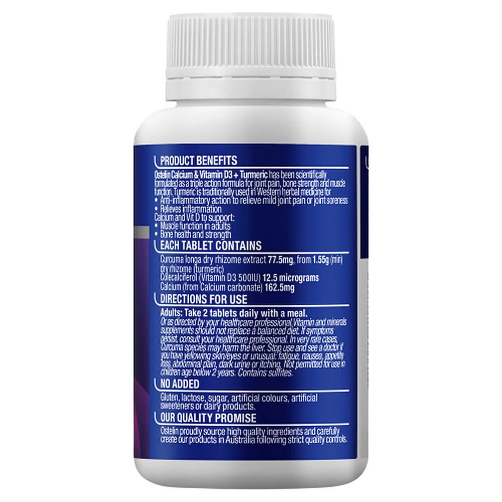 Ostelin Calcium & Vitamin D3 + Turmeric 100 Chewable Tablets
