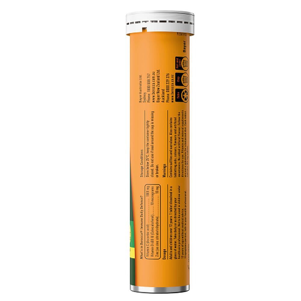 Berocca Immune Daily Defence Lemongrass & Ginger Effervescent Tablets