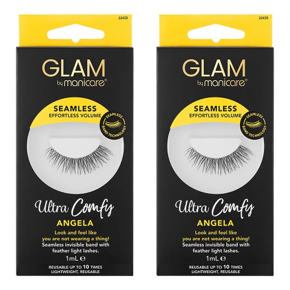 Glam by Manicare Seamless Lashes Angela Pack of 2