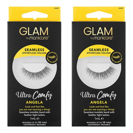 Glam by Manicare Seamless Lashes Angela Pack of 2