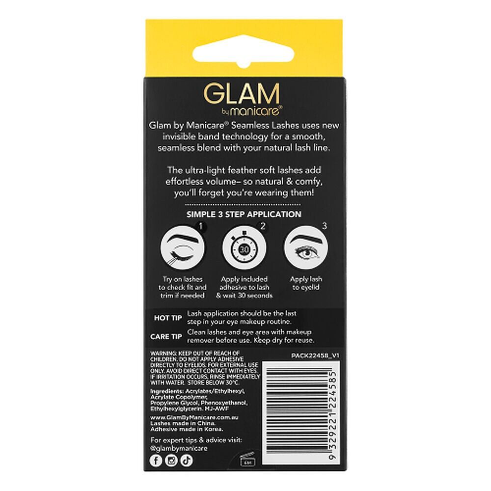 Glam by Manicare Seamless Lashes Angela