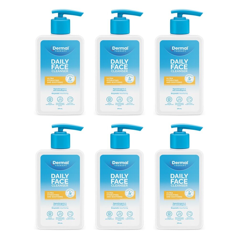 Dermal Therapy Daily Face Cleanser 175mL Pack of 6