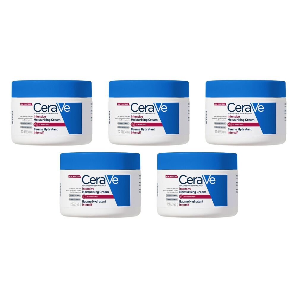 CeraVe Intensive Moisturising Cream 340g Pack of 5
