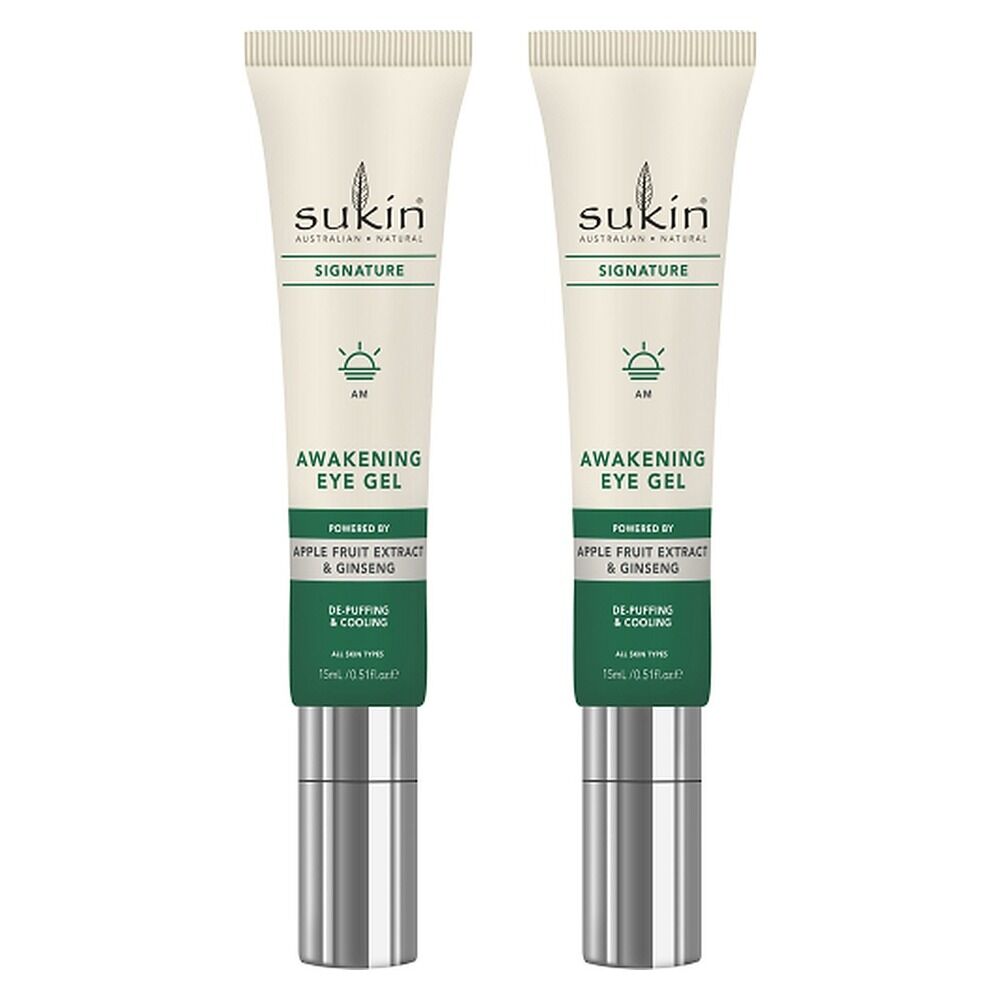 Sukin Signature Awakening Eye Gel 15mL Pack of 2