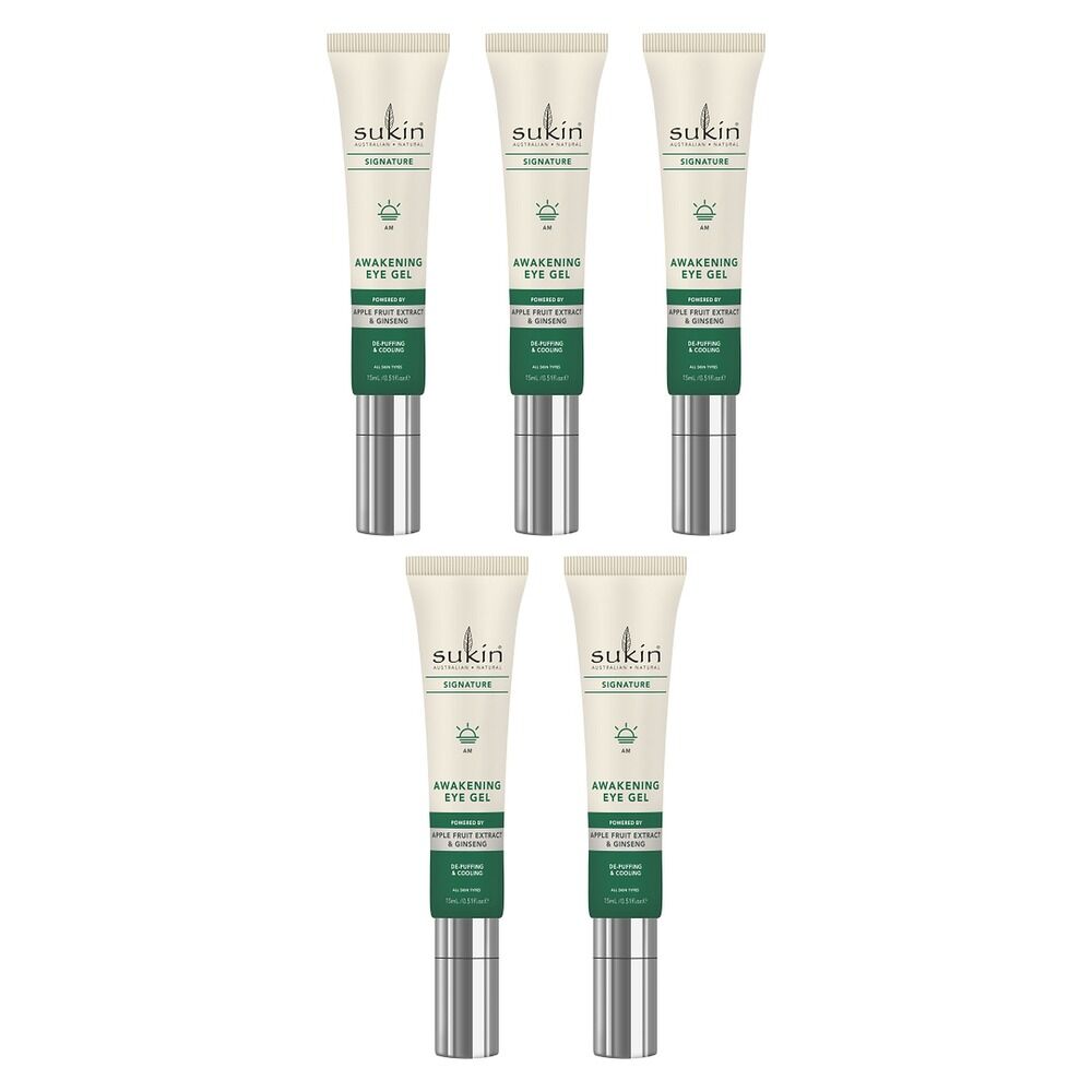 Sukin Signature Awakening Eye Gel 15mL Pack of 5