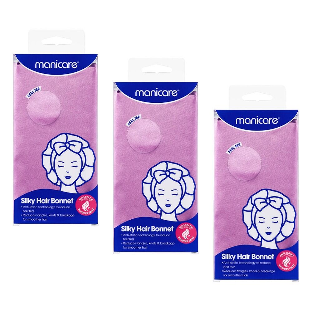 Manicare Silky Hair Bonnet x 6 Bundle of 3