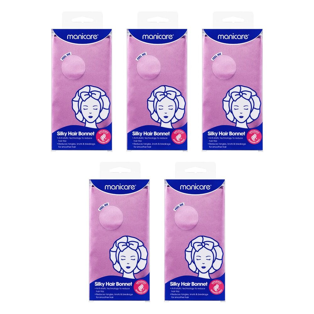 Manicare Silky Hair Bonnet x 6 Bundle of 5