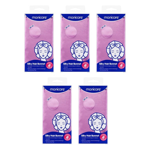 Manicare Silky Hair Bonnet x 6 Bundle of 5