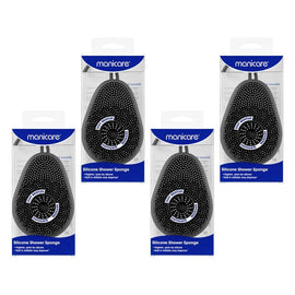 Manicare Silicone Shower Sponge x 6 Bundle of 4