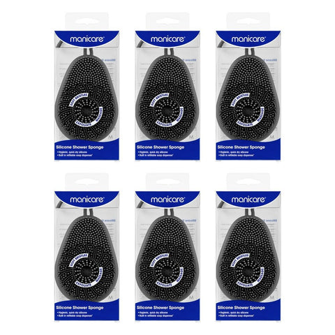 Manicare Silicone Shower Sponge x 6 Bundle of 6