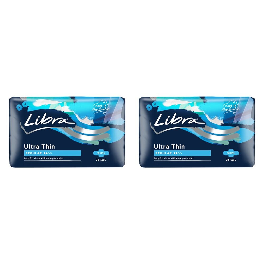 Libra Extra Goodnights Pads with Wings 20 Pack x 3 Bundle of 2