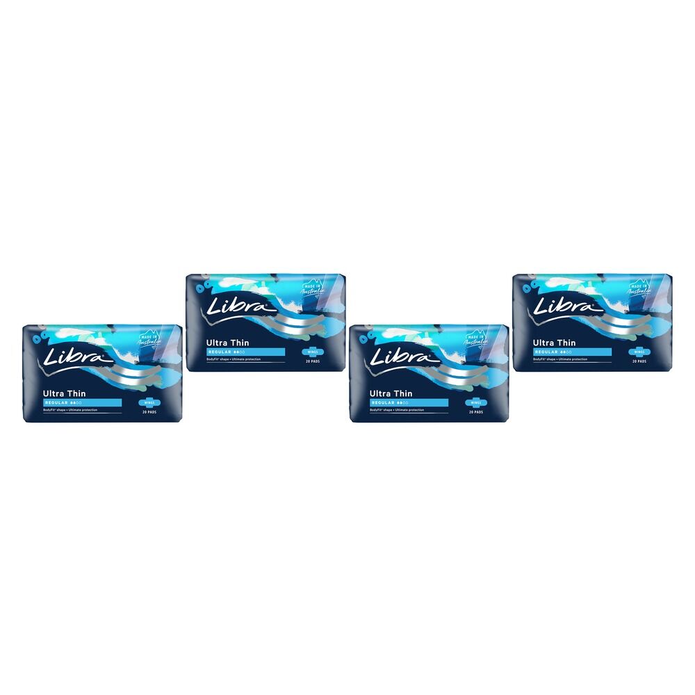Libra Extra Goodnights Pads with Wings 20 Pack x 3 Bundle of 4