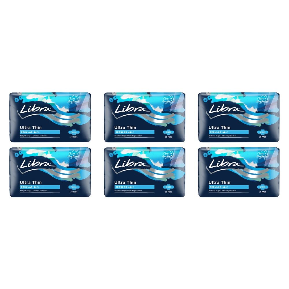 Libra Extra Goodnights Pads with Wings 20 Pack x 3 Bundle of 6