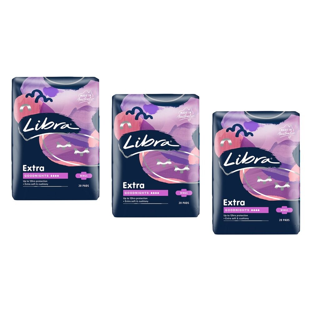 Libra Ultra Thin Pads Super with Wings 18 Pack x 6 Bundle of 3