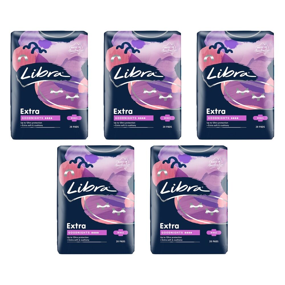 Libra Ultra Thin Pads Super with Wings 18 Pack x 6 Bundle of 5