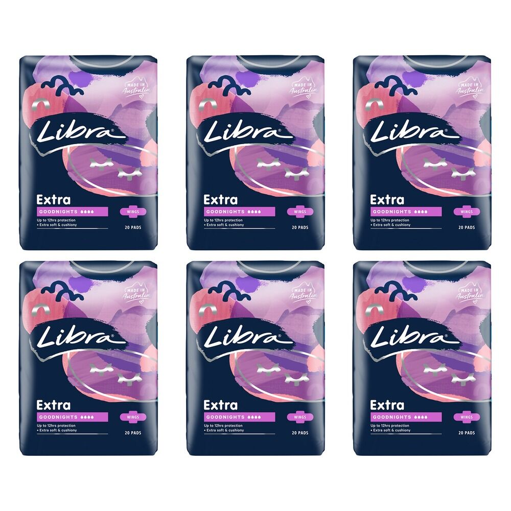 Libra Ultra Thin Pads Super with Wings 18 Pack x 6 Bundle of 6