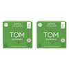 TOM Organic Regular Extra Thick Pads 10 Pack x 4 Bundle of 2