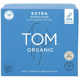 TOM Organic Extra Thick Super Pads 10 Pack x 4