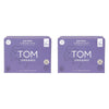 TOM Organic Extra Thick Overnight Pads 8 Pack x 4 Bundle of 2