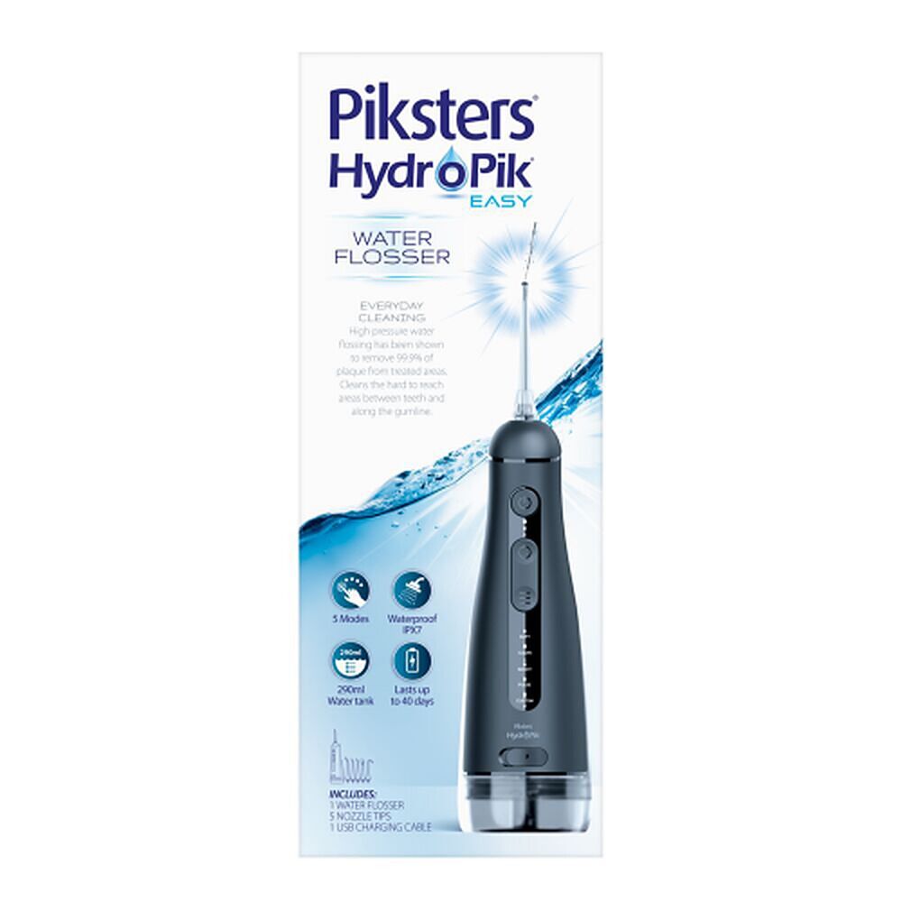Piksters HydroPik Easy Water Flosser Black
