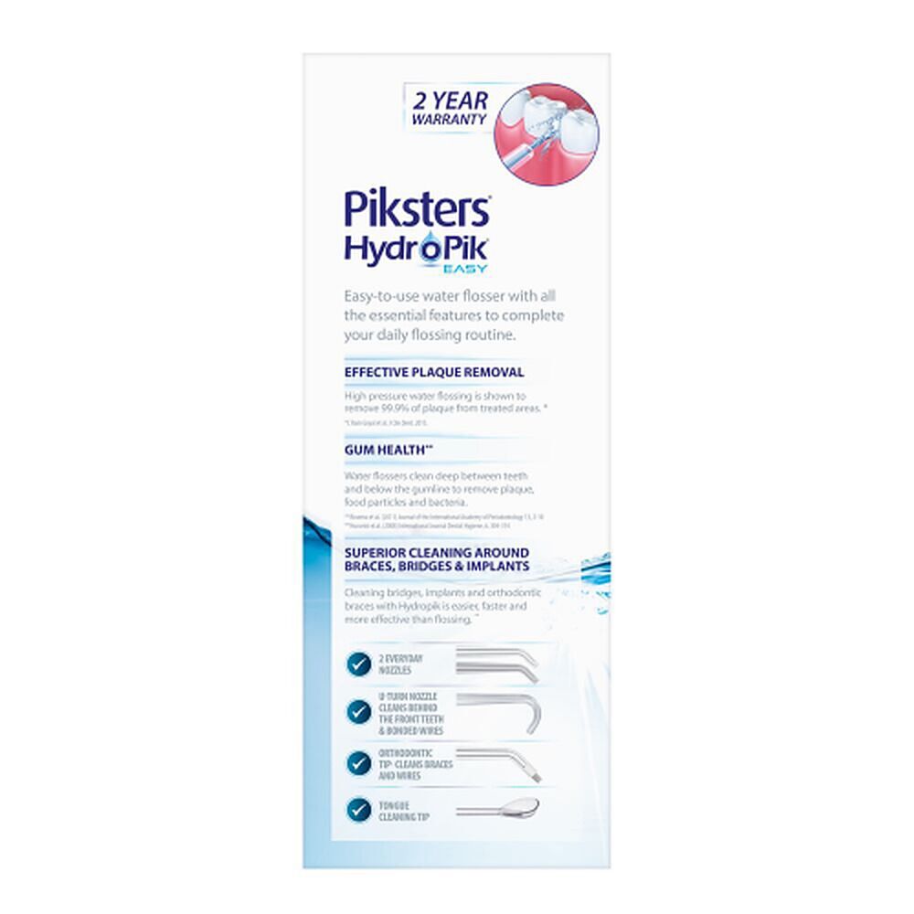 Piksters HydroPik Easy Water Flosser Black