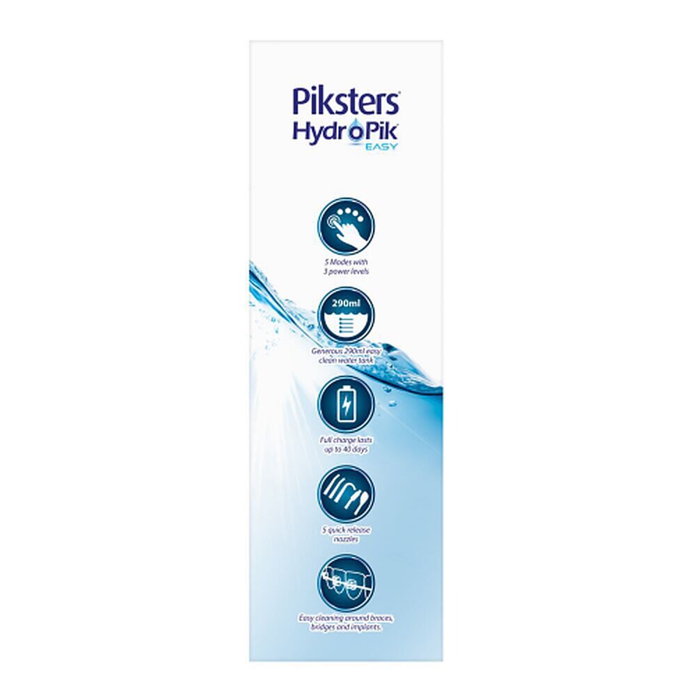Piksters HydroPik Easy Water Flosser Black