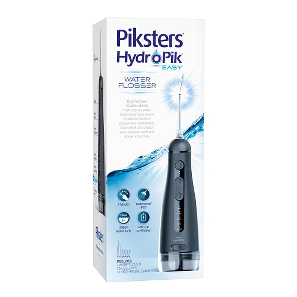 Piksters HydroPik Easy Water Flosser Black