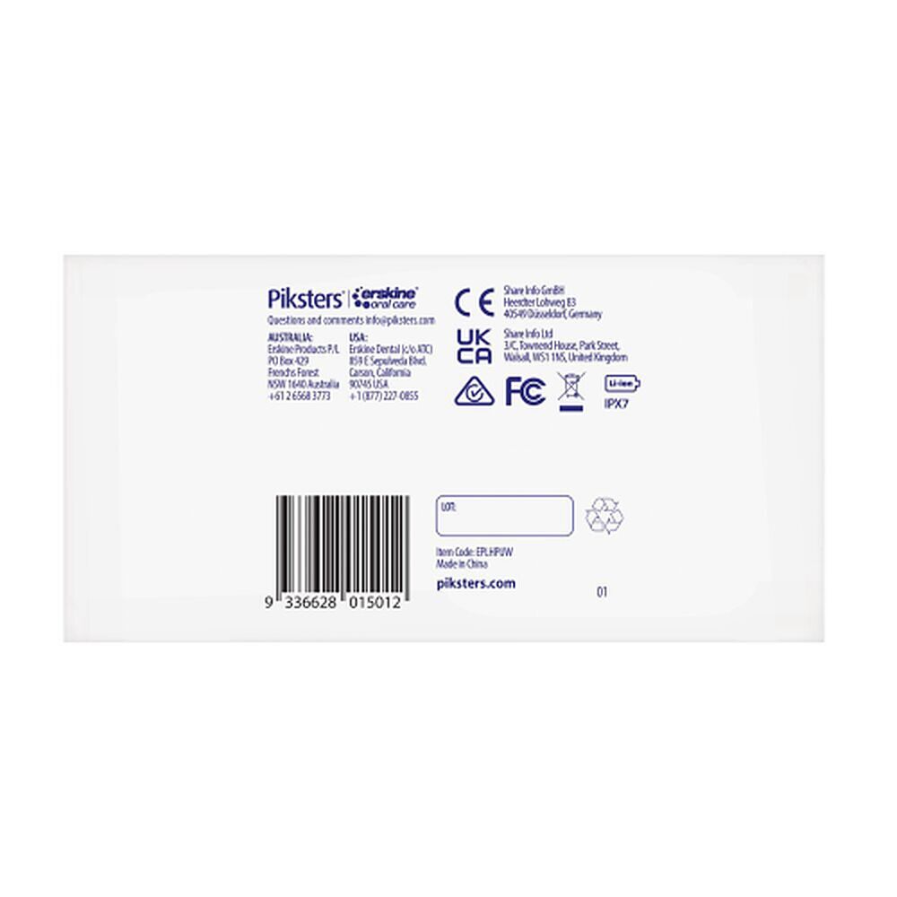 Piksters HydroPik Ultra Water Flosser White