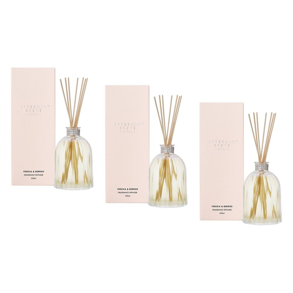 Peppermint Grove Freesia & Berries Fragrance Diffuser 350mL Pack of 3