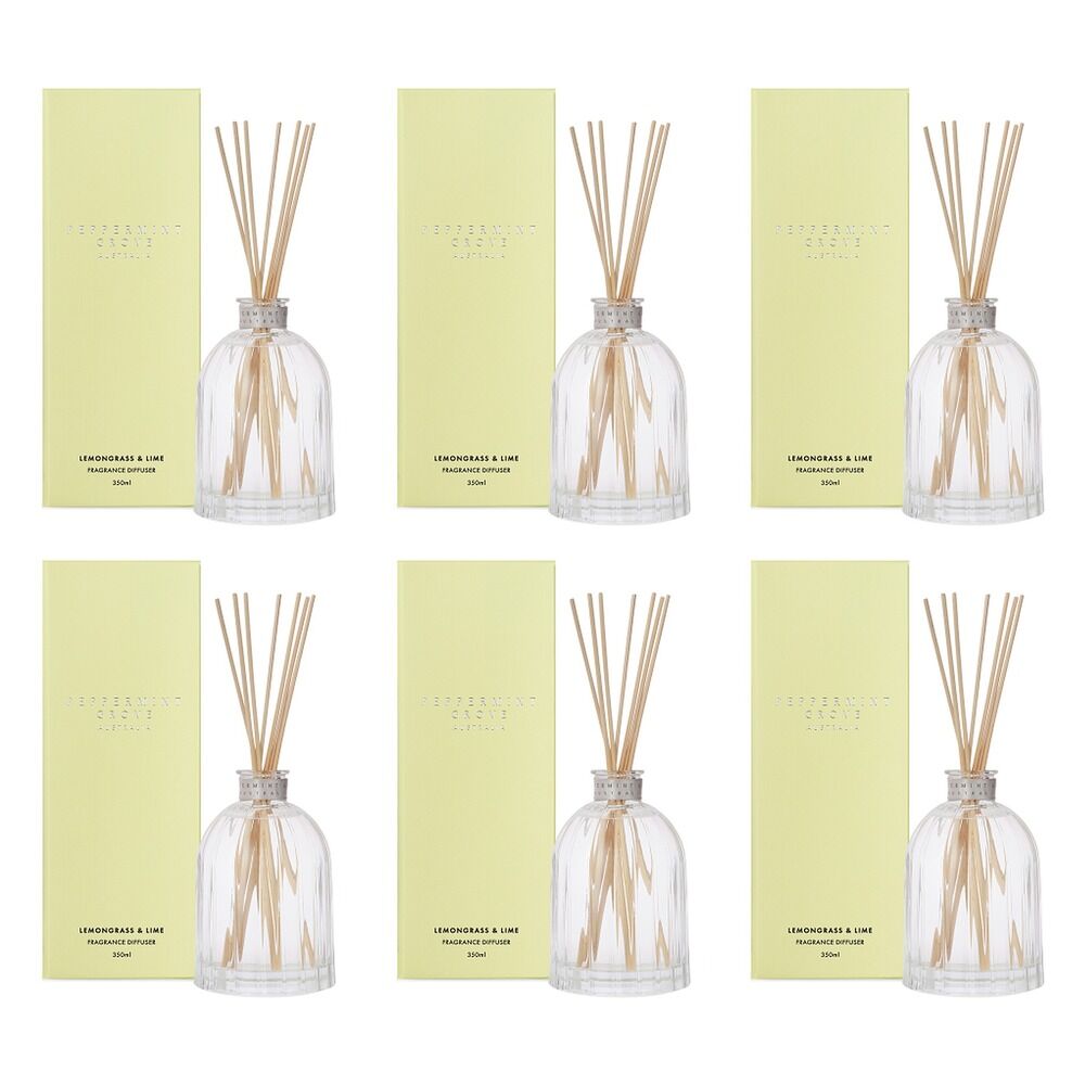 Peppermint Grove Lemongrass & Lime Fragrance Diffuser 350mL Pack of 6