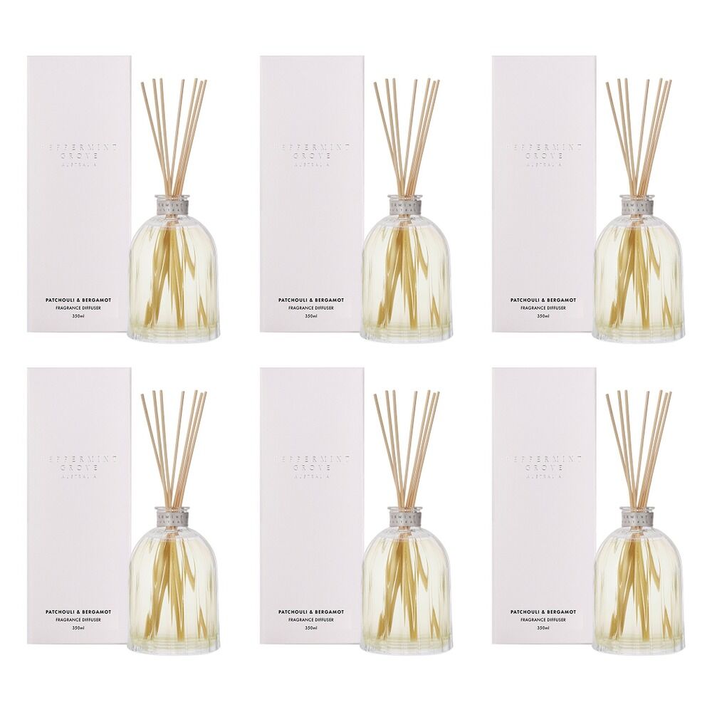 Peppermint Grove Patchouli & Bergamot Fragrance Diffuser 350mL Pack of 6