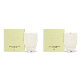 Peppermint Grove Lemongrass & Lime Scented Soy Candle 60g Pack of 2