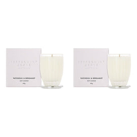 Peppermint Grove Patchouli & Bergamot Scented Soy Candle 60g Pack of 2