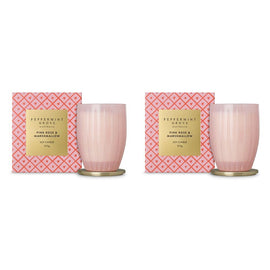 Peppermint Grove Pink Rose & Marshmallow Limited Edition Scented Soy Pack of 2