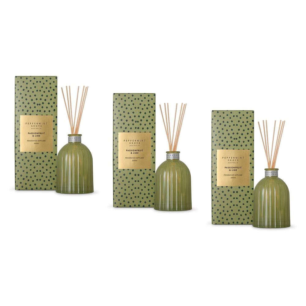 Peppermint Grove Passionfruit & Lime Limited Edition Fragrance Pack of 3