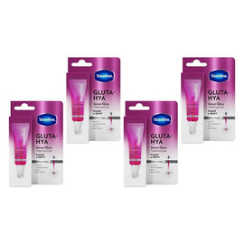 Vaseline Gluta-Hya Serum Gloss Royal Plum SPF 15 10mL x 8 Bundle of 4