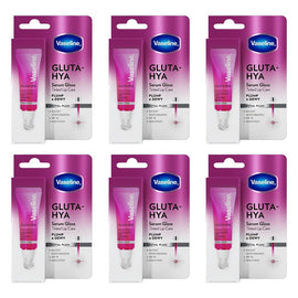 Vaseline Gluta-Hya Serum Gloss Royal Plum SPF 15 10mL x 8 Bundle of 6