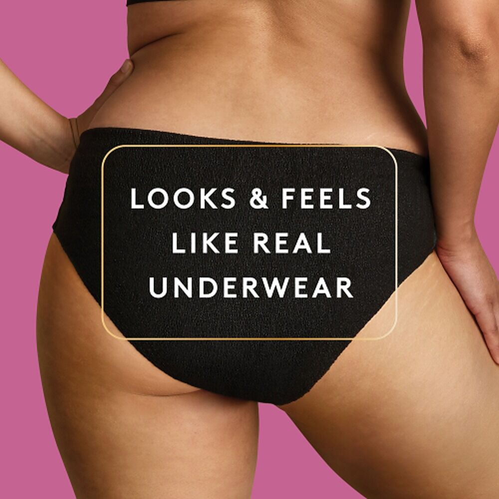 Poise Intimates Disposable Underwear Large 8 Full Briefs x 2