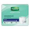 Depend Underwear Maxi Extra Large 10 Pack