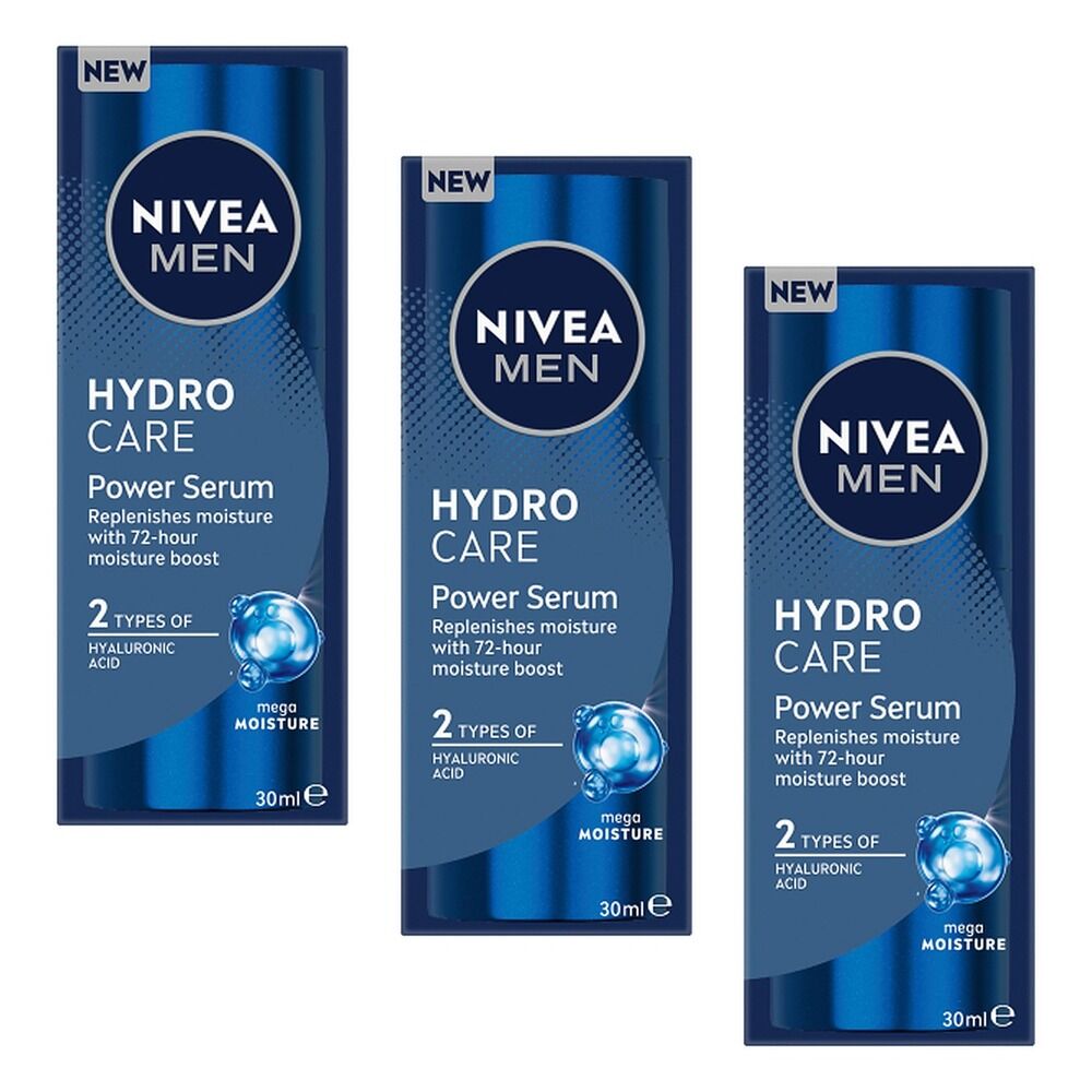 NIVEA Men Hydro Care Power Serum 30mL Pack of 3