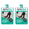 Synx Plus Flight & Recovery Socks Black Small Pack of 2