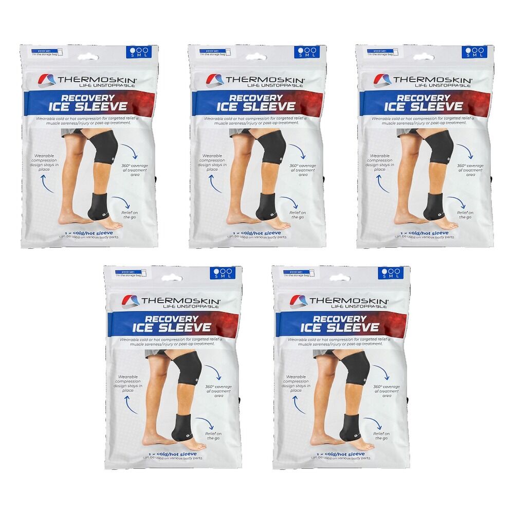 Thermoskin Recovery Ice Sleeve, Small Pack of 5