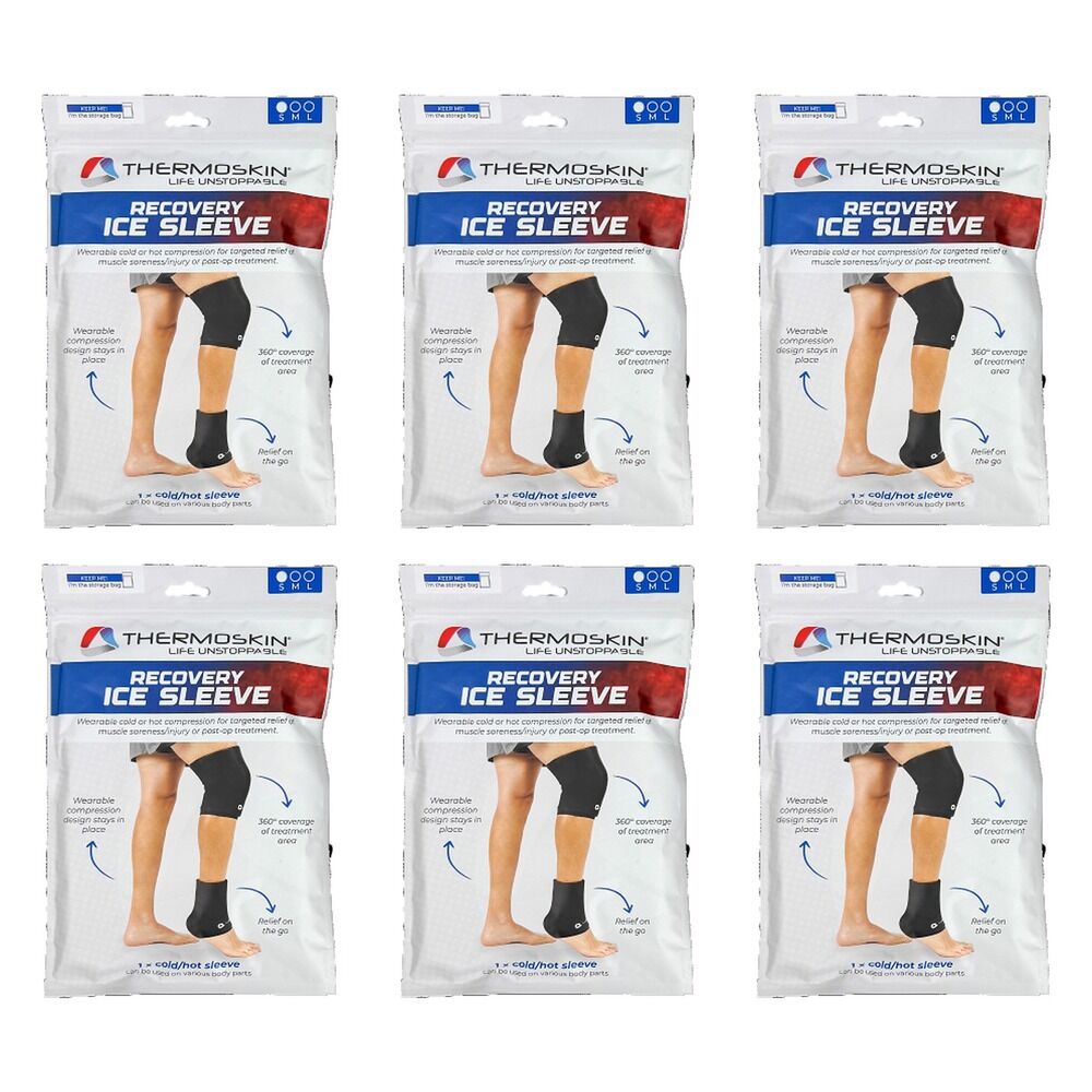 Thermoskin Recovery Ice Sleeve, Small Pack of 6