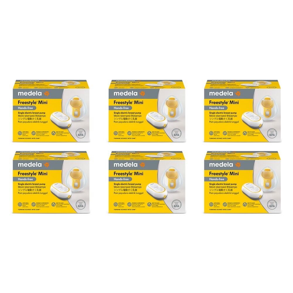 Medela Freestyle Mini Hands-Free Single Electric Breast Pump Pack of 6