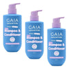 GAIA Natural Kids 2 in 1 Shampoo & Conditioner 350mL Pack of 3